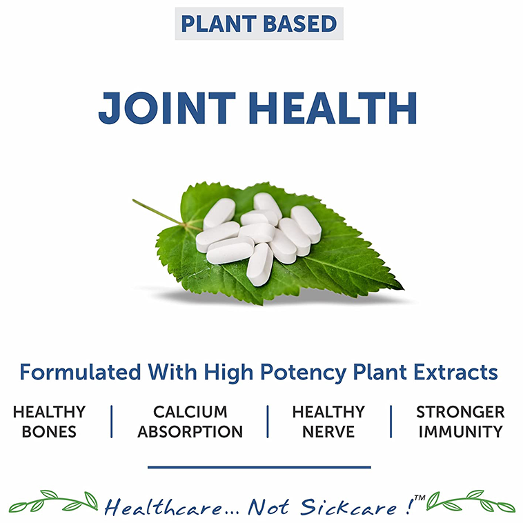 Bliss Welness Joint Health Calcium + Zinc Megnesium + D3 + K2 Veg Tablet