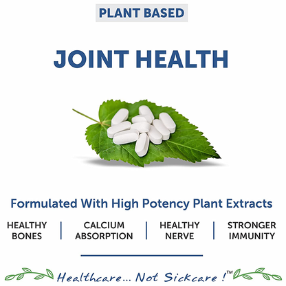 Bliss Welness Joint Health Calcium + Zinc Megnesium + D3 + K2 Veg Tablet