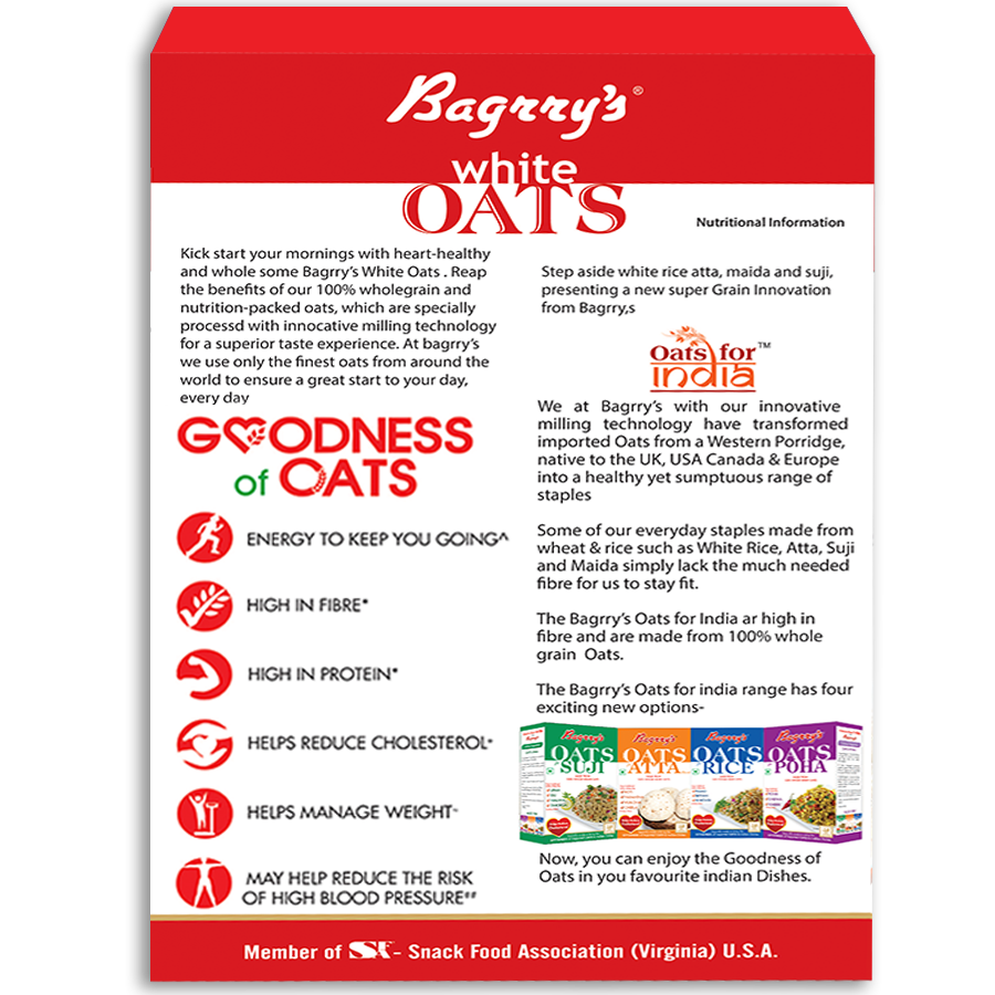 Bagrry's White Oats Box - 500 gms