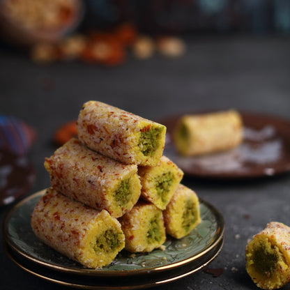 Almond House Badam Kesar Roll