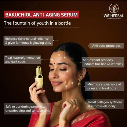 We Herbal Bakuchiol Serum: Gentle, Ayurvedic Anti-Aging Potion