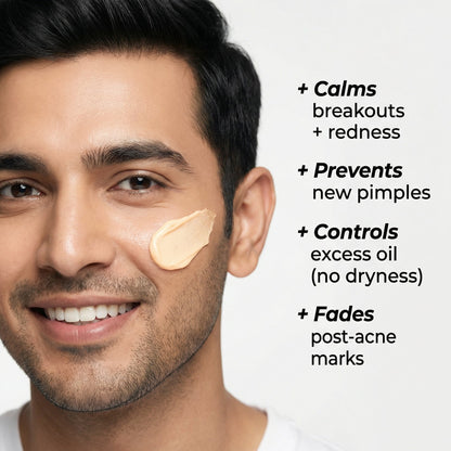 VedicDerm Nano Gold Acne Defence Cream with Turmeric and Nia-Cera-Peptide Complex™️