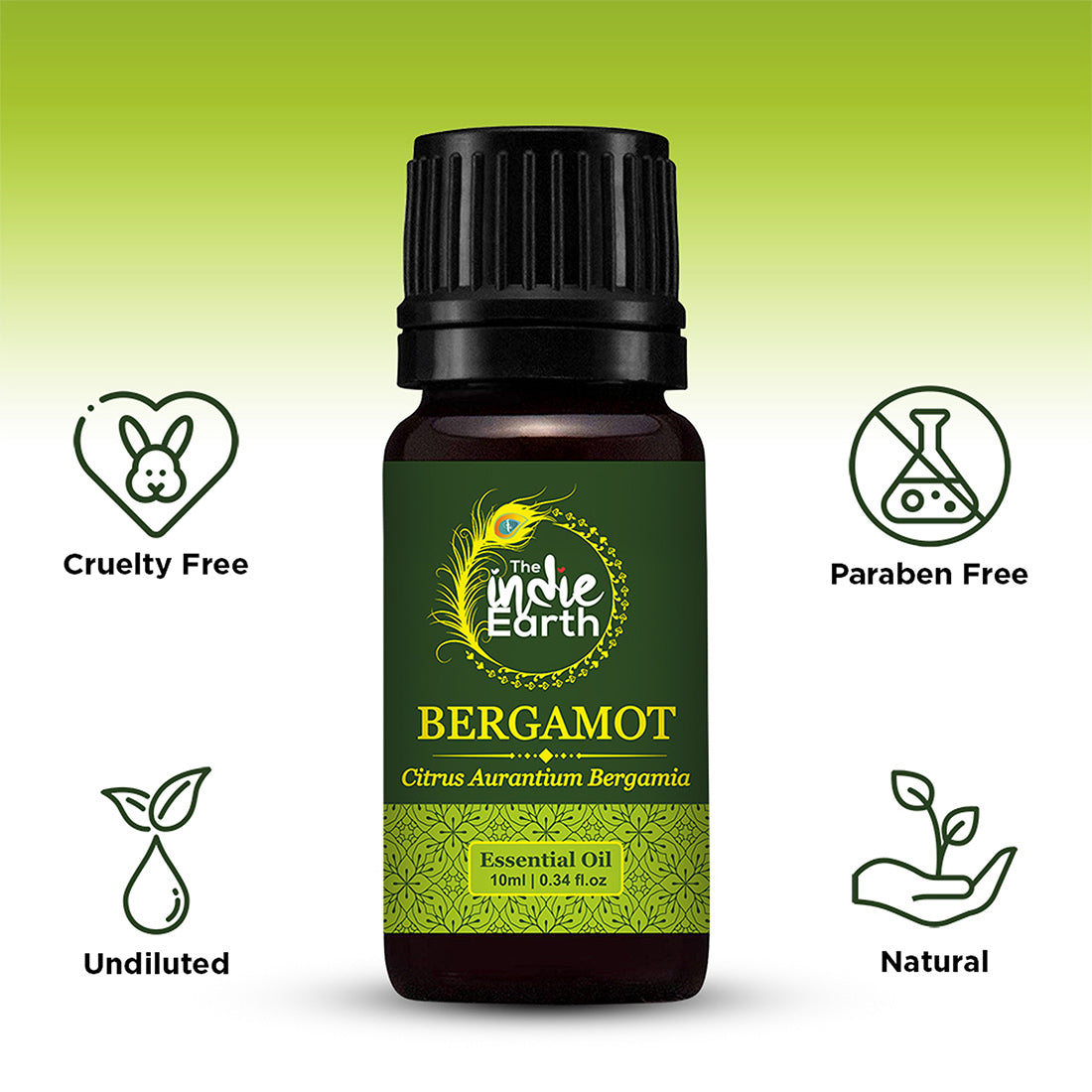 The Indie Earth Bergamot Essential Oil - 10 ml