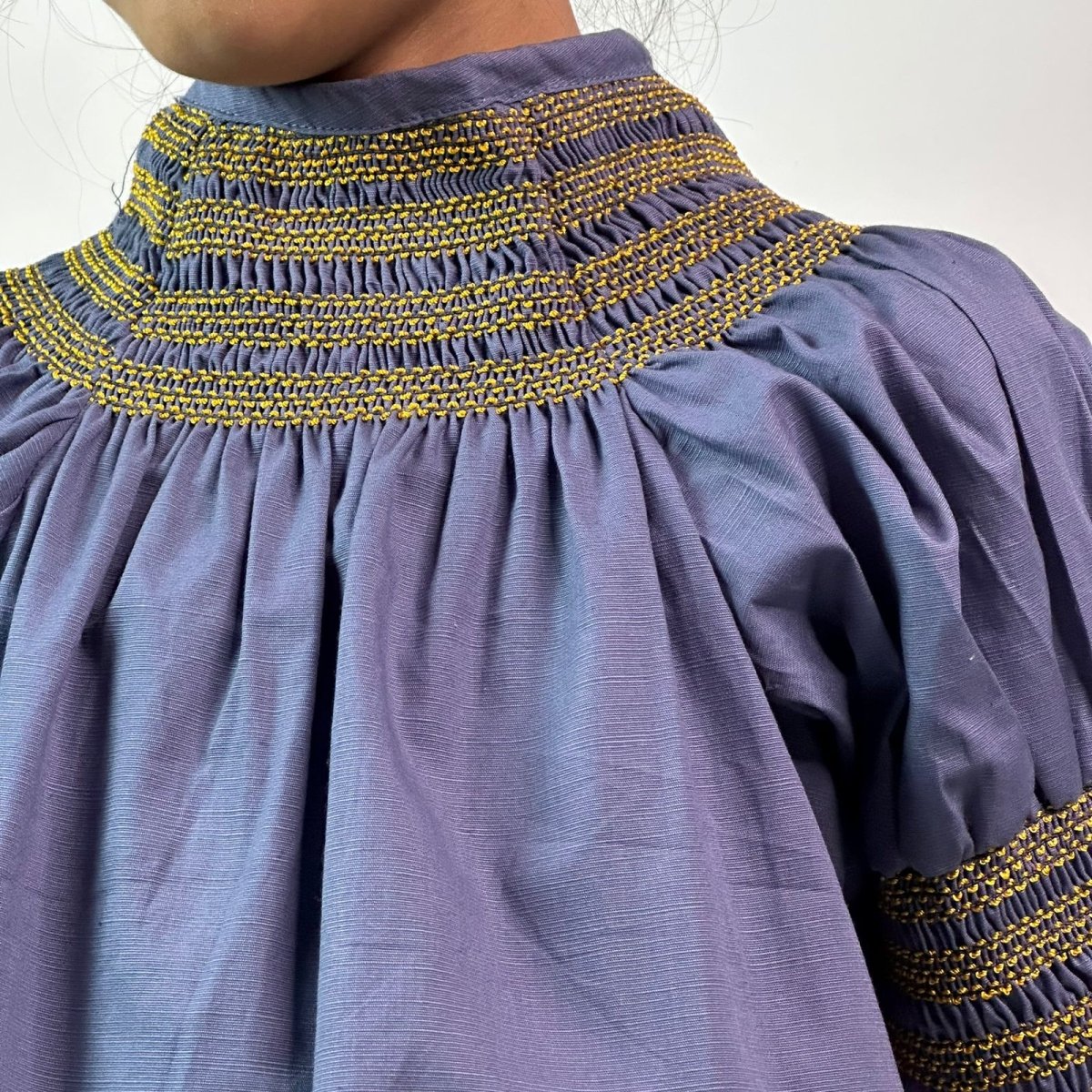ArthLife Indigo Smocked Dress