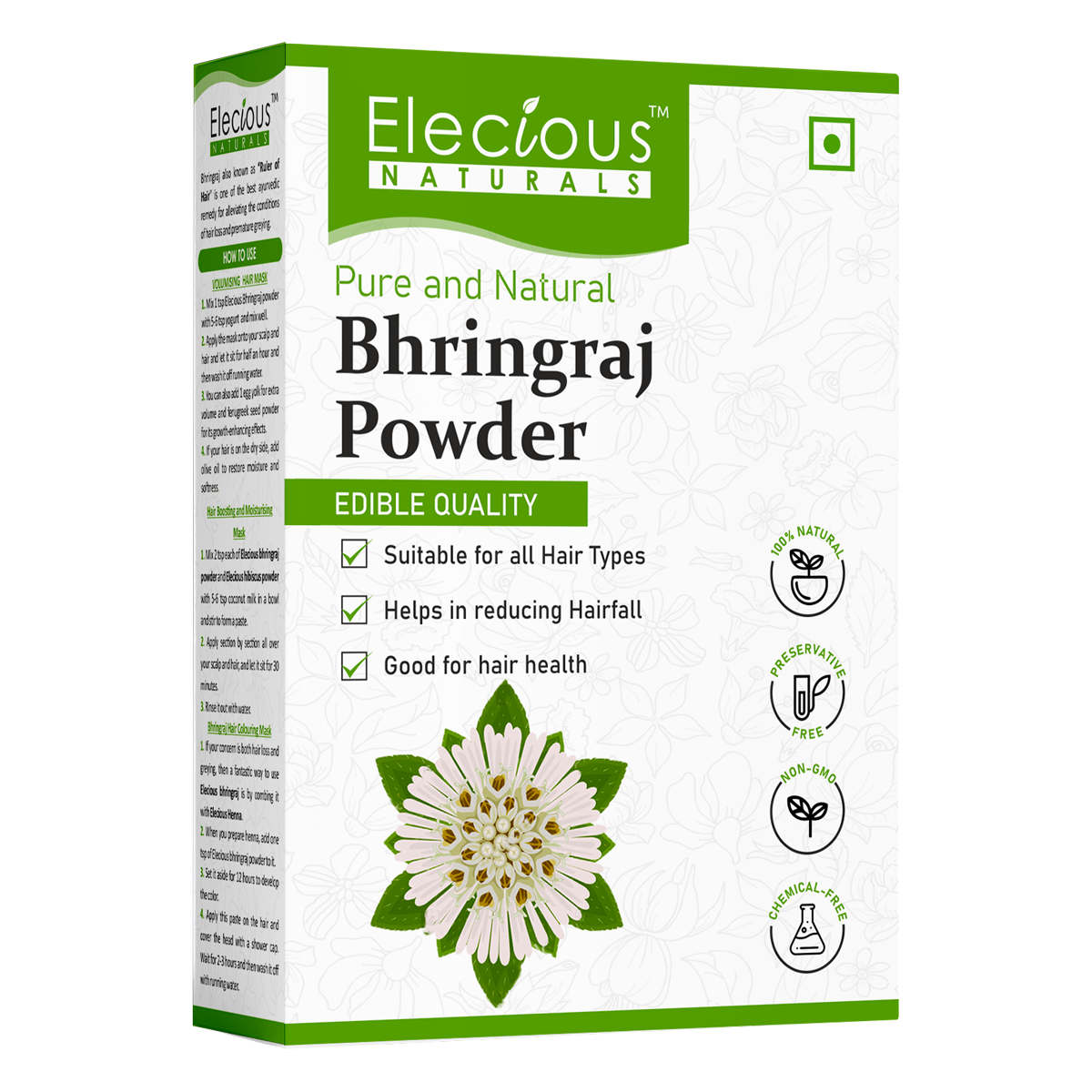 Elecious Naturals Bhringraj Powder for Hair