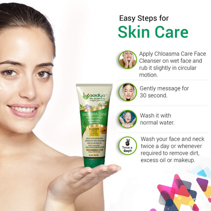 Aadya Life Sciences Chloasma Care Cream and Face Wash Combo