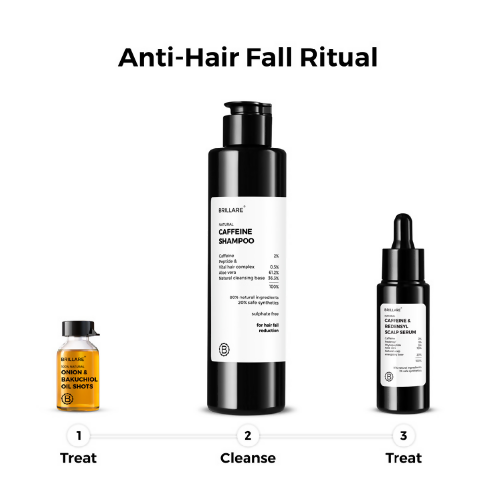 Brillare Onion & Bakuchiol Oil Shots For Hair Fall Reduction