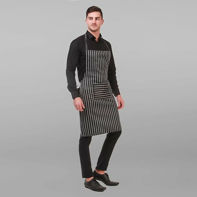 Kodenipr Club Men Women Hotel Cafe Restaurants Catering Cooking Kitchen Chef Apron-Chalk-Stripe
