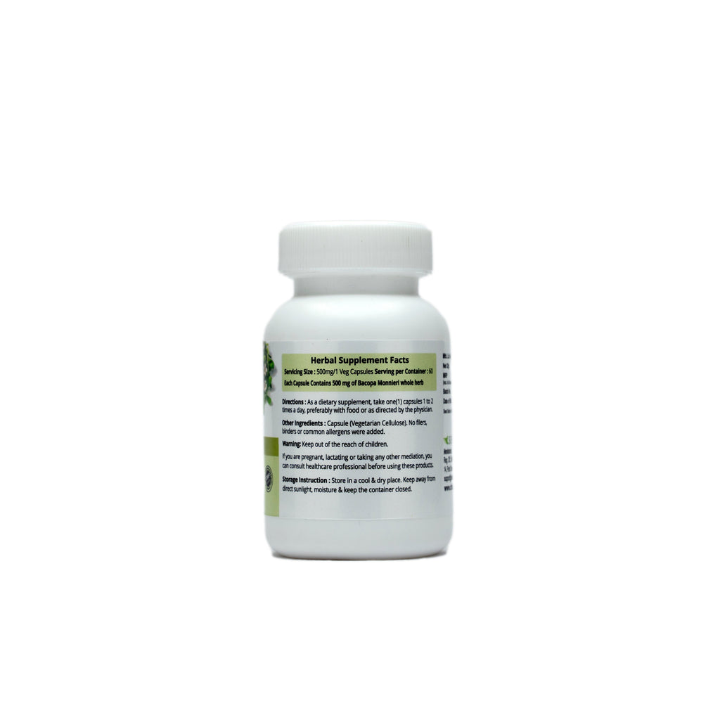 Dr. Talat's Brahmi - Memory Enhancer - 60 Capsules