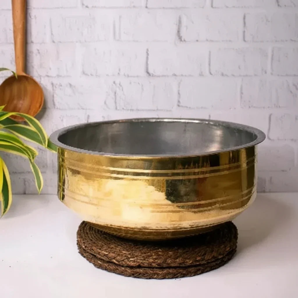 Zishta Brass Cooking Pot Sarva Kadai