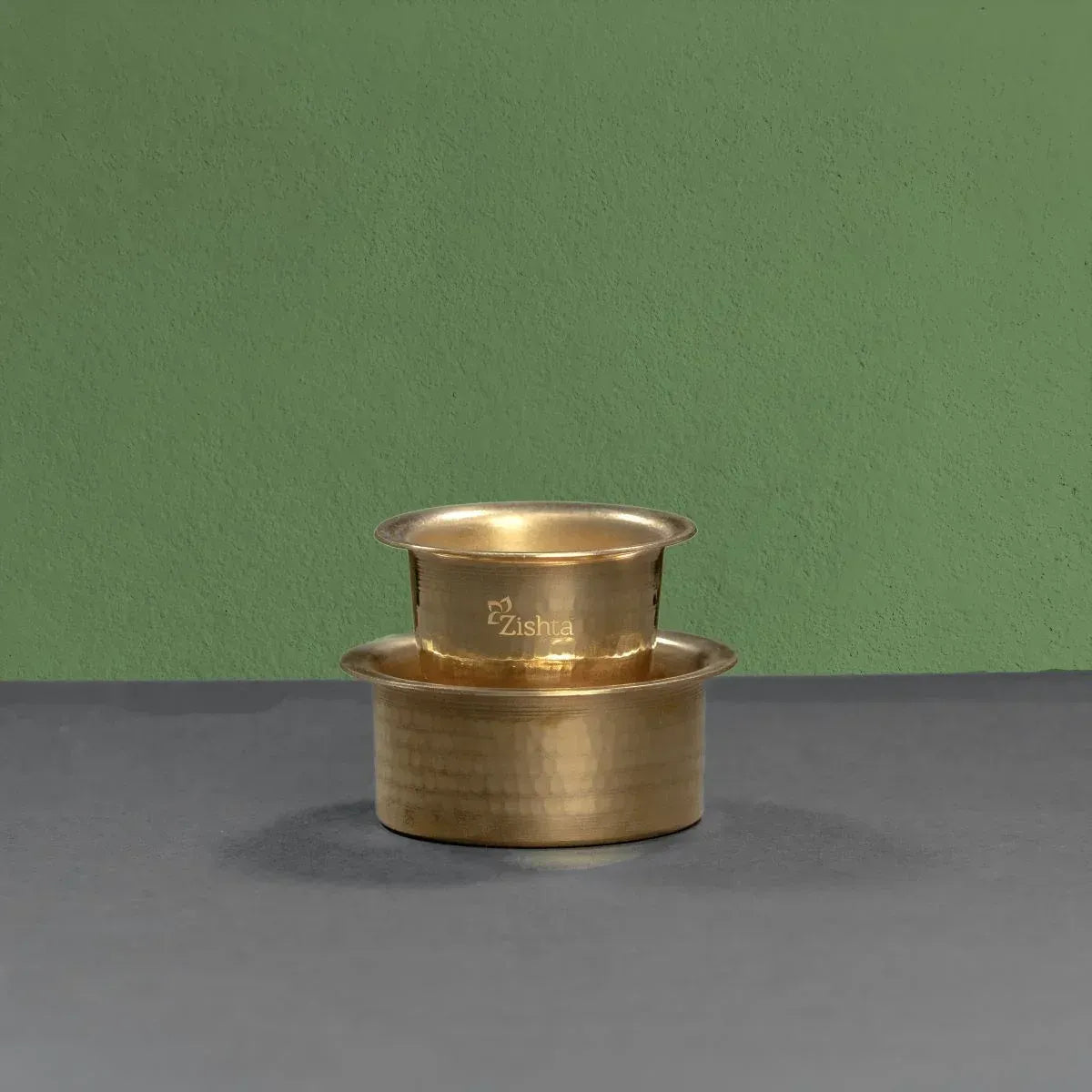 Zishta Traditional Brass Coffee Davara Tumbler