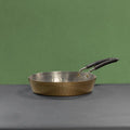 Zishta Brass Fry Pan with Heat Resistant Long Handle