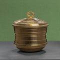 Zishta Traditional Idli Pathram Idli Cooker Steamer Polished Brass