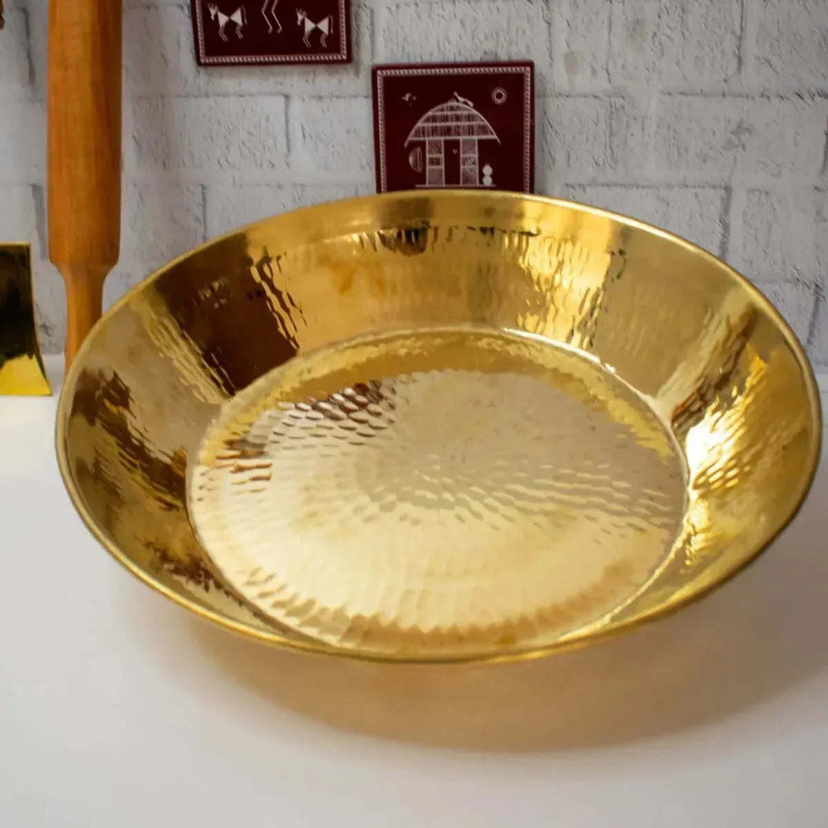 Zishta Brass Paraat Large Without Tin Coating (From Jandialaguru)