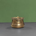 Zishta Shakuntala Brass Ghee Pot with Spoon and Lid