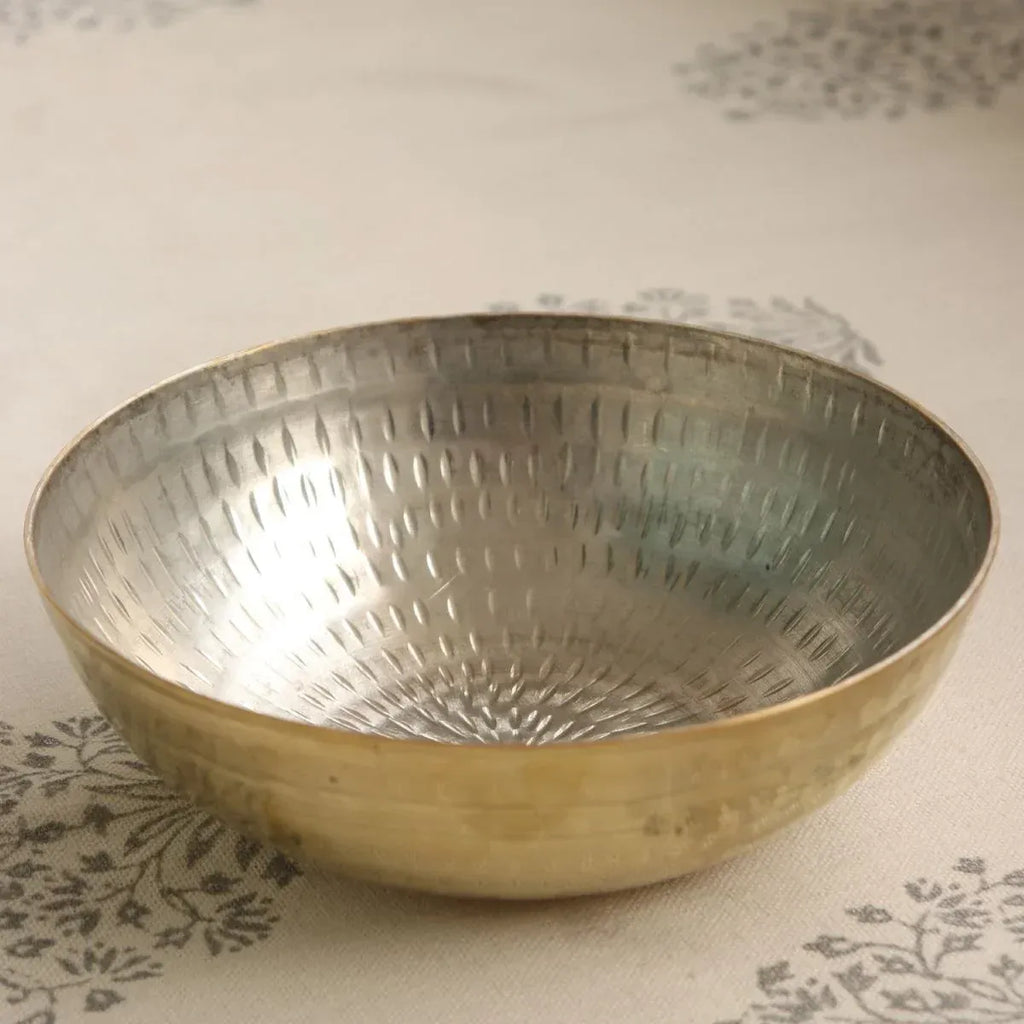 Zishta Brass Tasla Deep Kadai Without Handle - Small