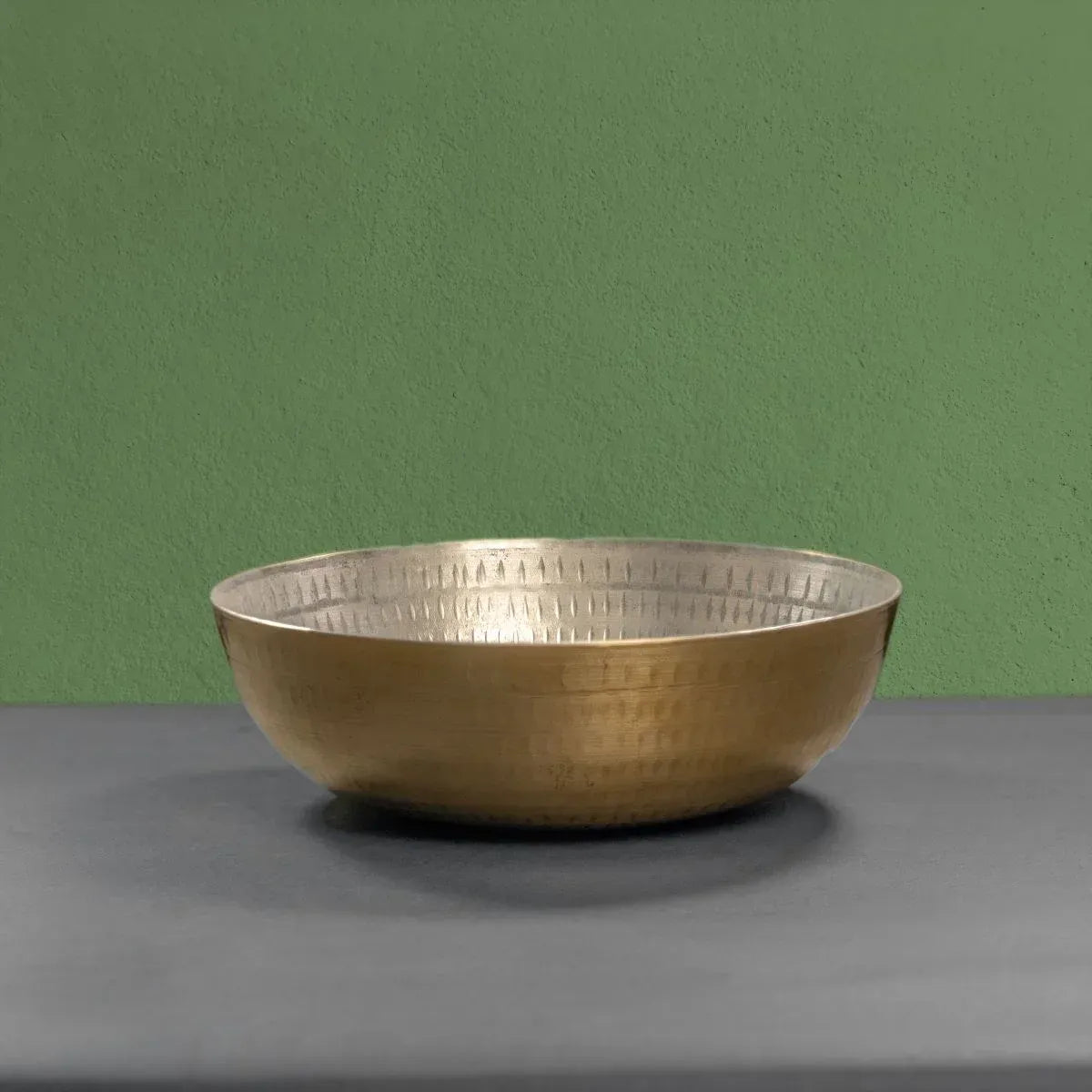 Zishta Brass Tasla Deep Kadai Without Handle - Small
