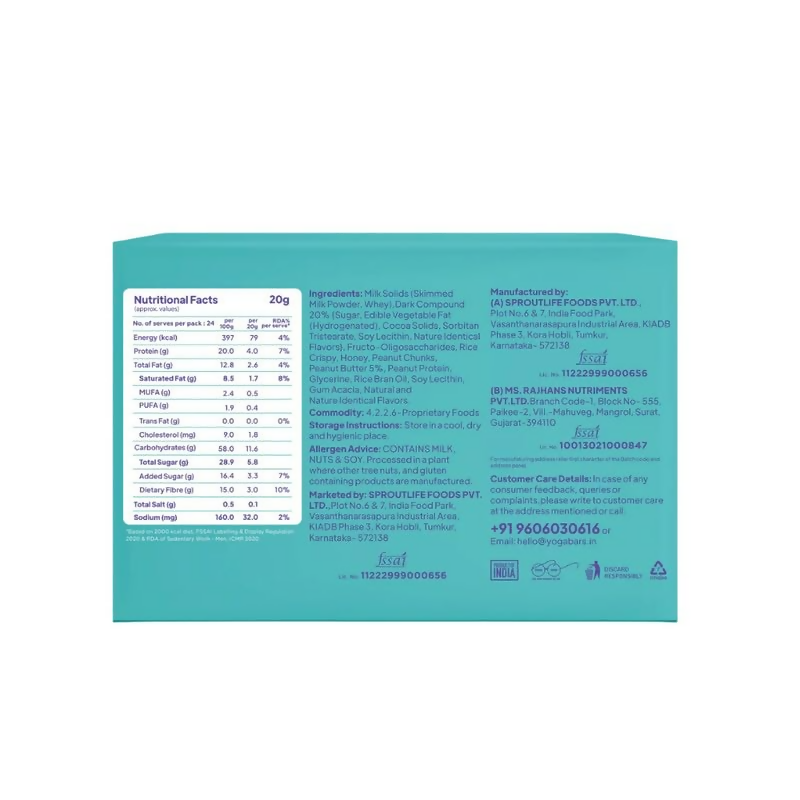 Yoga Bar Protein Minis, 4g Protein Bar