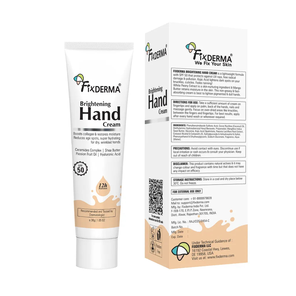 Fixderma Brightening Hand Cream - 30 gms