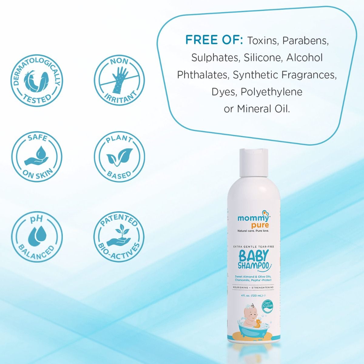 Mommypure Extra Gentle Tear Free Baby Shampoo