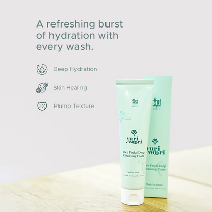 Yuri Woori Rice Facial Deep Cleansing Foam
