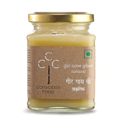 Conscious Food A2 Gir Cow Ghee (Bilona Preparation) | 100% Gir Cow Ghee | Homemade & Organic Ghee