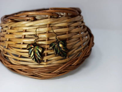 Terracotta Autumn Leaf Green Color Hangings