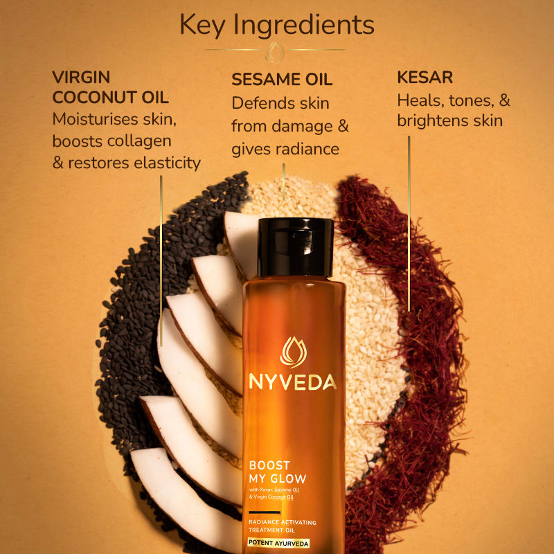 Nyveda Pre-bath Body Treatment Oil Boost My Glow Radiance Activating - 100 ml