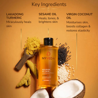 Nyveda Oil Body Wash Nourish My Skin Moisturise & Glow - 200 ml