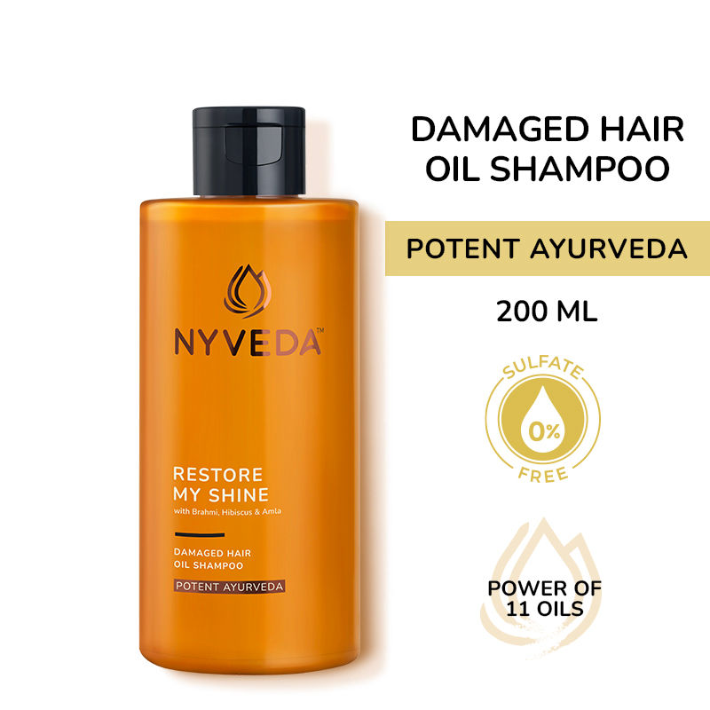 Nyveda Restore My Shine Damaged Hair Oil Shampoo - 200 ml