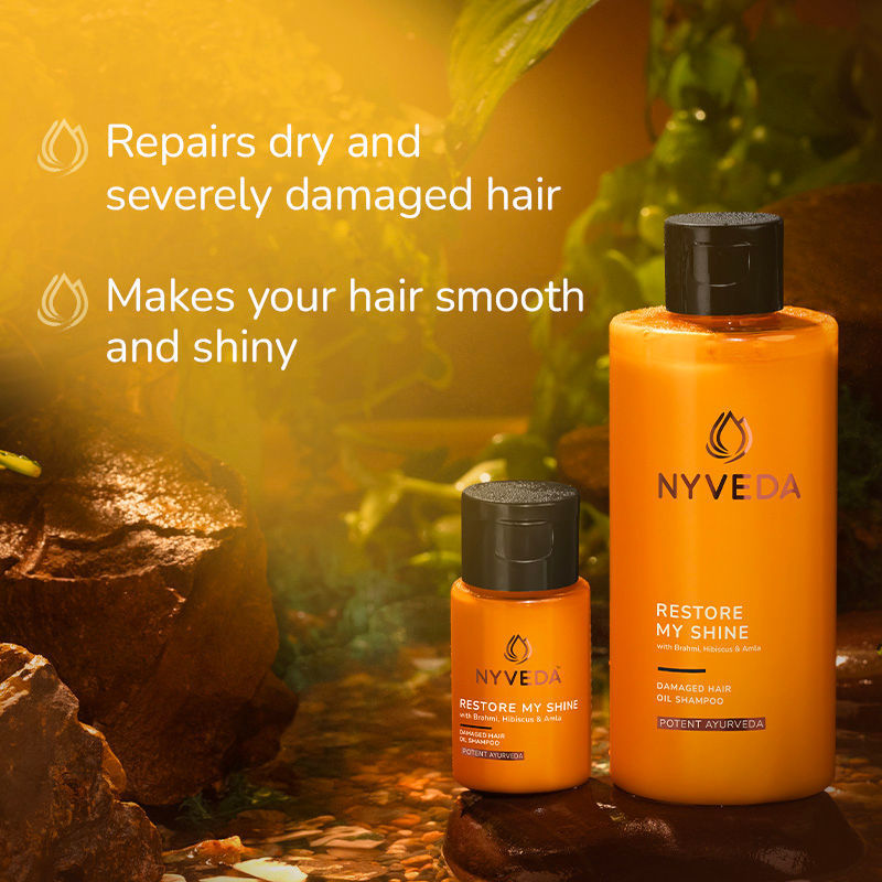 Nyveda Restore My Shine Damaged Hair Oil Shampoo - 200 ml