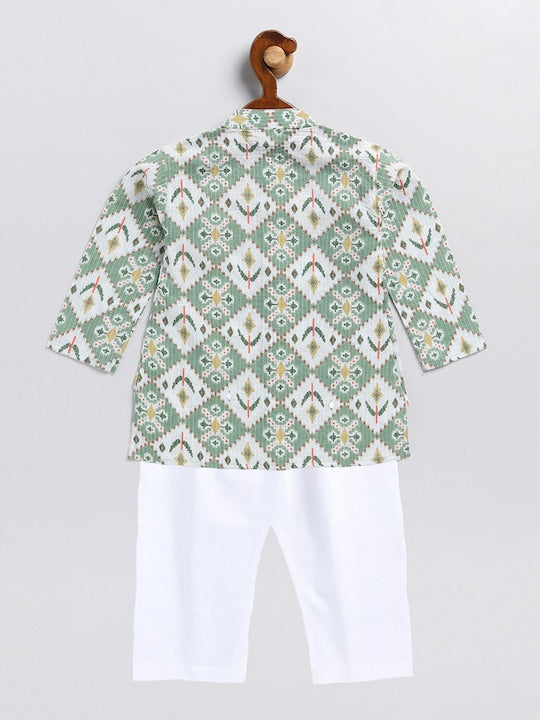 Vastramay Sishu Boys Abstract Printed Kurta with Pyjamas