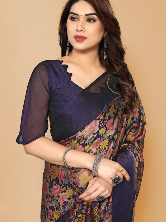 Fabmora Floral Printed Saree