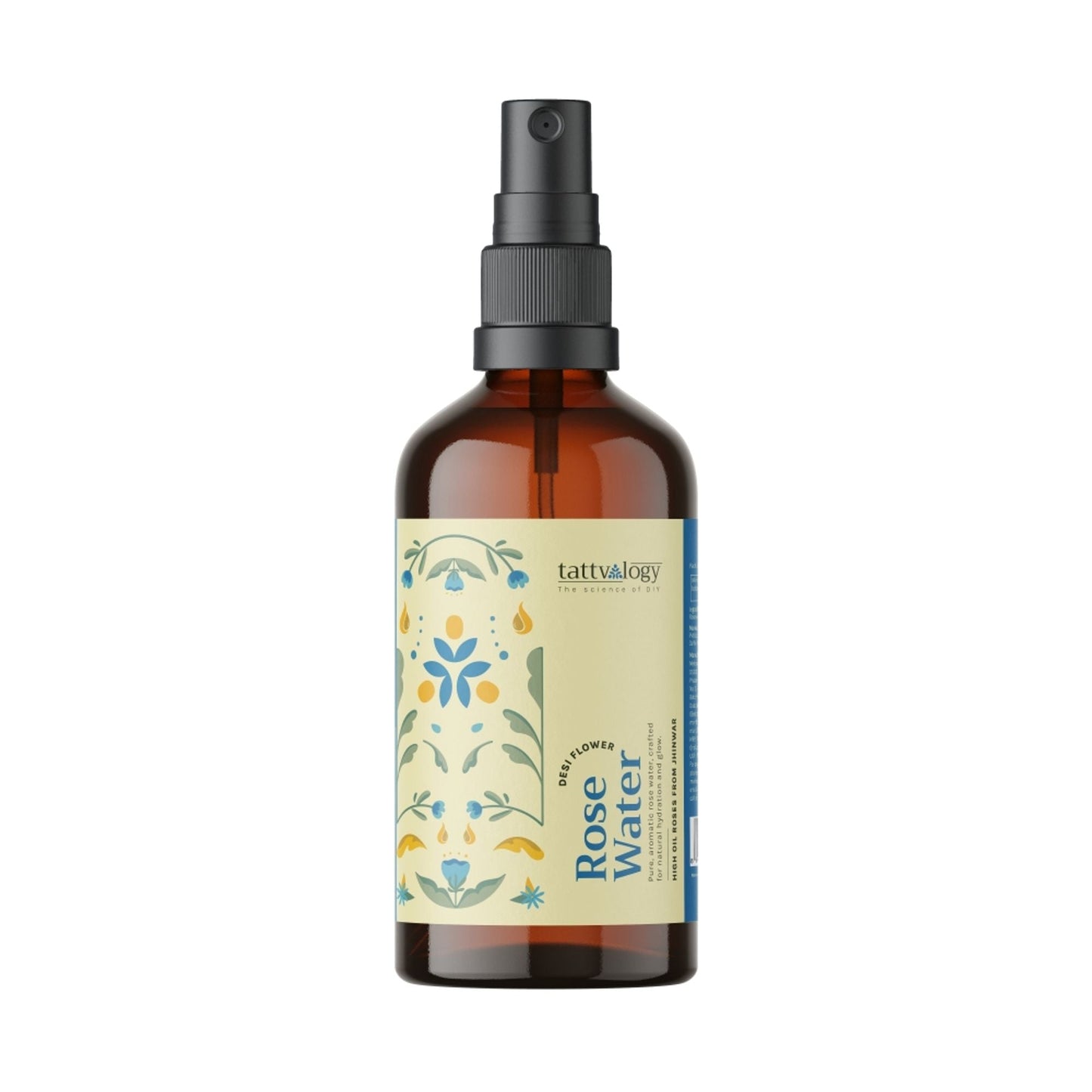 Tattvalogy Gulab Jal Rose Water - Natural Toner, Makeup Primer, Hydrates & Instantly Refreshes Skin