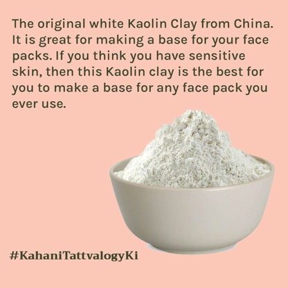 Tattvalogy Kaolin Clay - Fights Acne & Blackheads, Reduces Oily Skin for Clear, Balanced Complexion