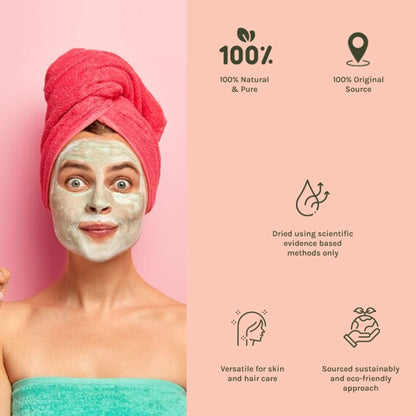 Tattvalogy Organic Neem Powder - Fights Acne & Dandruff, Purifying Face & Hair Mask for Healthy Skin