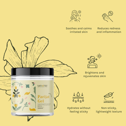 Tattvalogy Parijat Gel - Soothes Skin, Reduces Acne & Pigmentation for a Clear, Radiant Complexion