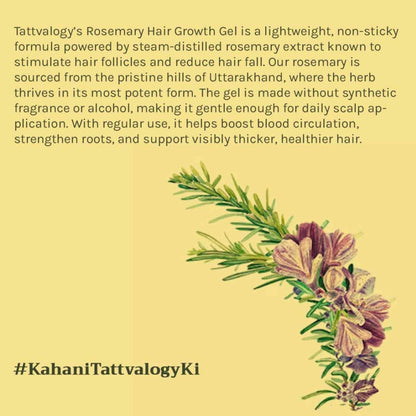 Tattvalogy Pure Rosemary Gel -Soothes Skin, Reduces Acne, Pigmentation for Clear Radiant Complexion