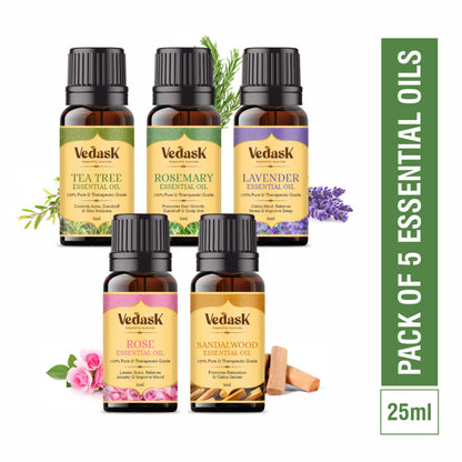 Vedask Organic Essential Oil Combo