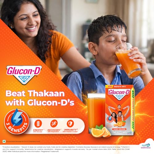 Glucon-D Instant Energy Health Drink Tangy Orange