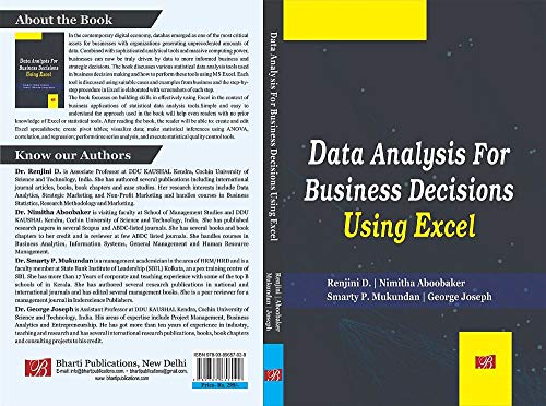 Data Analysis For Business Decisions Using Excel