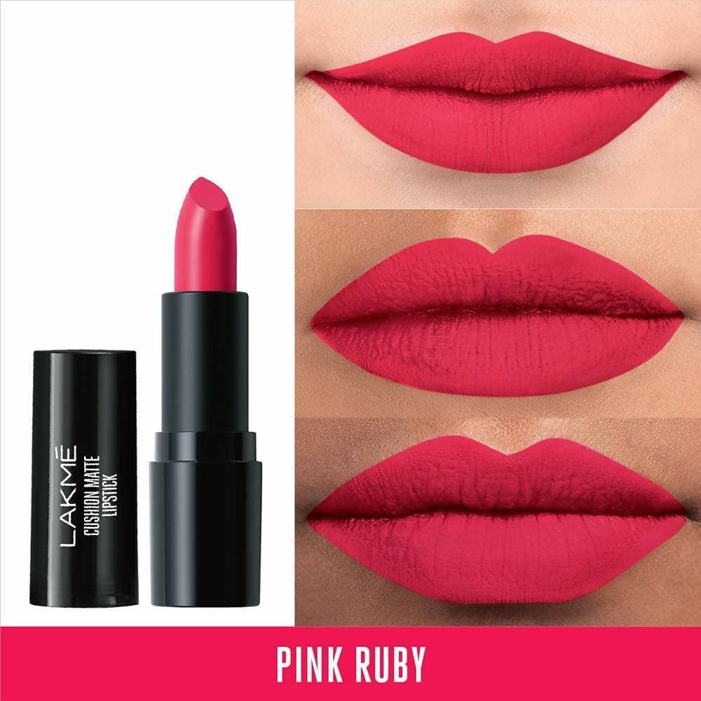 Lakme Cushion Matte Lipstick Pink Ruby - 4.5 gms