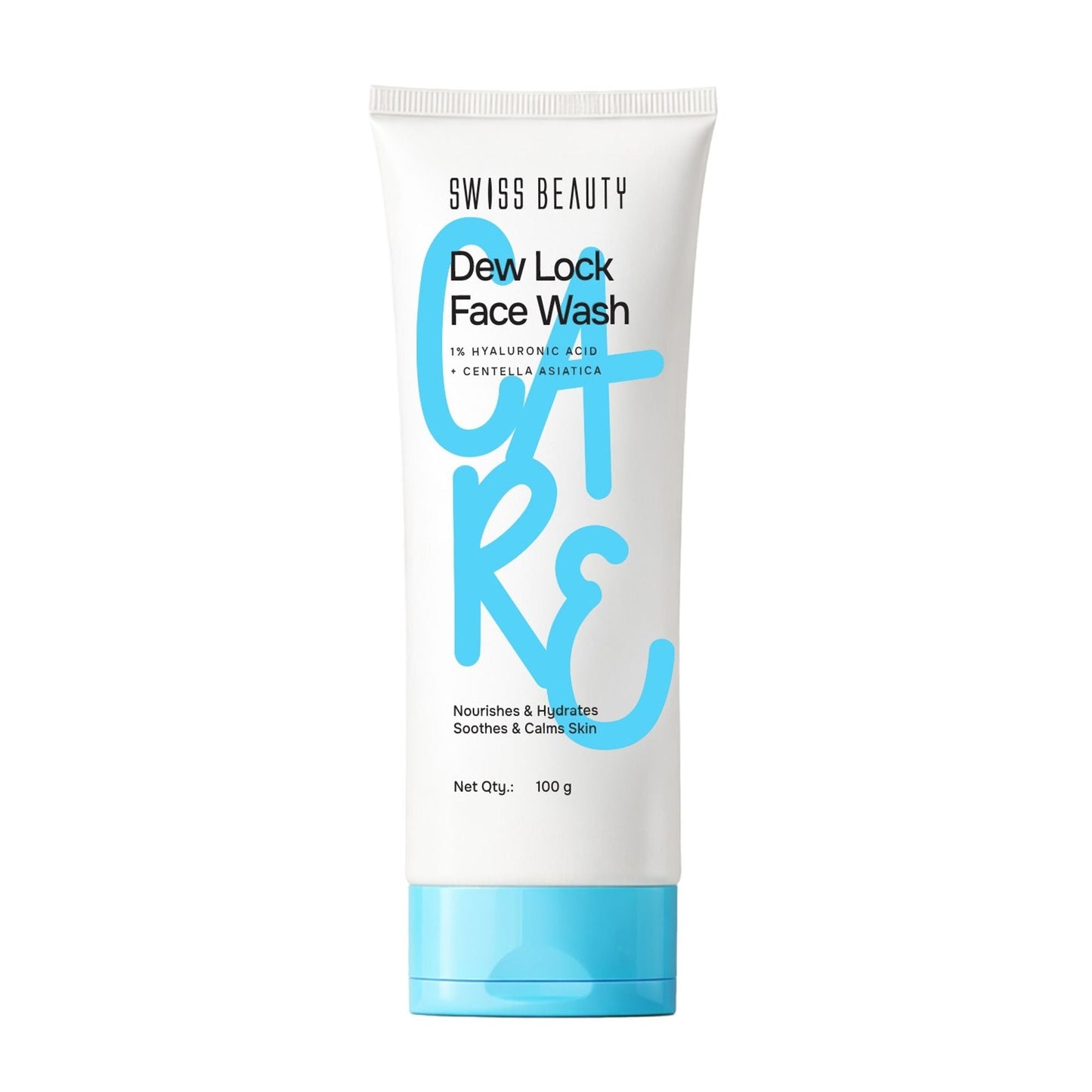 Swiss Beauty Care Dew Lock Face Wash 1% Hyaluronic Acid & Centella Asiatica, Deep Cleansing Action