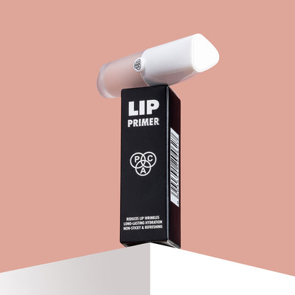 PAC Studio Lip Primer - Infused with Jojoba Oil, Hydrates & Locks Moisture, Prevents Fading, Transparent