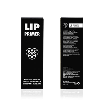 PAC Studio Lip Primer - Infused with Jojoba Oil, Hydrates & Locks Moisture, Prevents Fading, Transparent