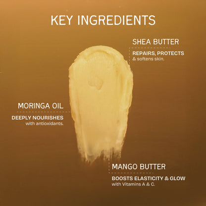 The Bare Bar Sandalwood Body Butter - Nourishing Woody Butter With Shea, Mango, Vit E