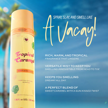 Makeup Revolution Tropical Caramel Hair And Body Mist