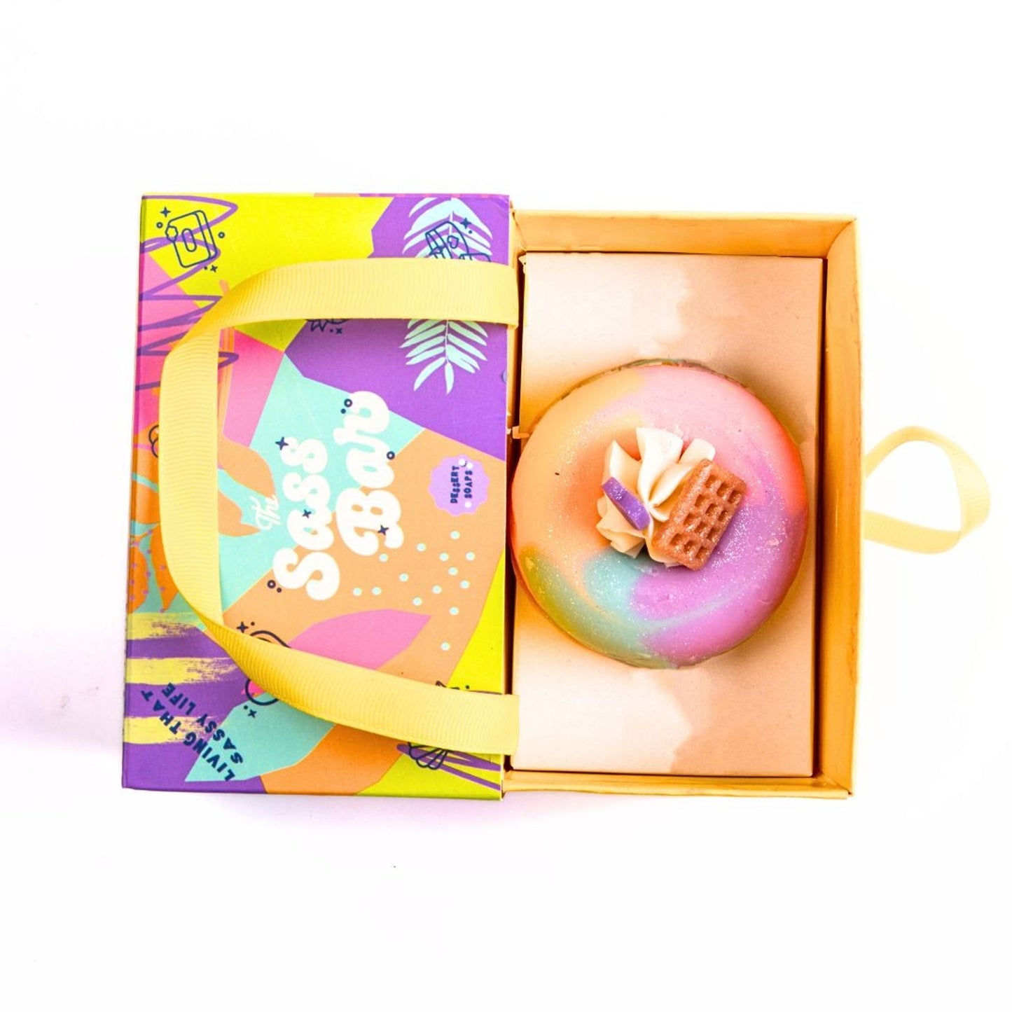 The Sass Bar Whipped Cream Sunset Donut Soap