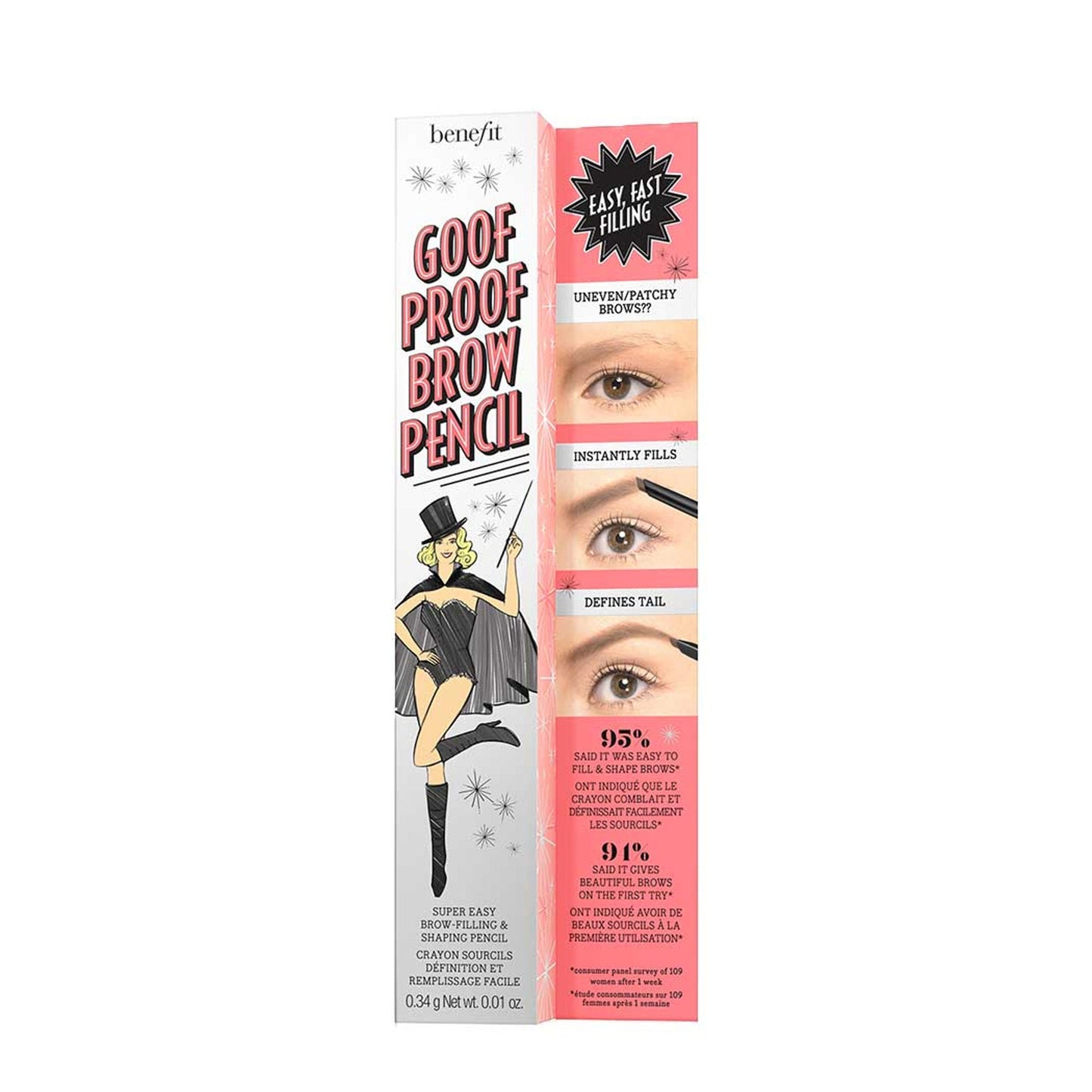 Benefit Cosmetics Goof Proof Eyebrow Pencil - 3.5 Medium Brown