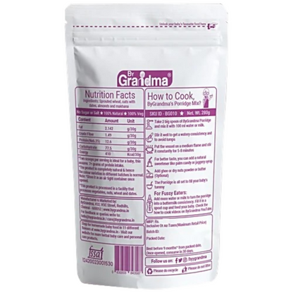 By Grandma Sprouted Cereal Mix - Sprouted Wheat, Dates and Almond